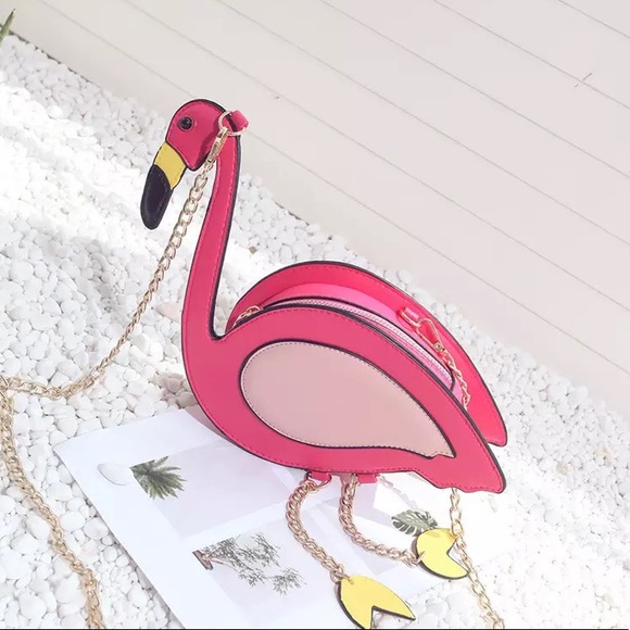 Handbags - 𝕙𝕡! Pink Flamingo Purse Bag
